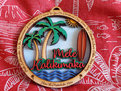 Mele Kalikimaka Christmas Ornament