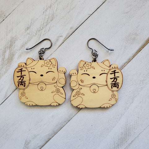 Maneki Neko Earrings