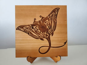 Tribal Manta Ray Plaque