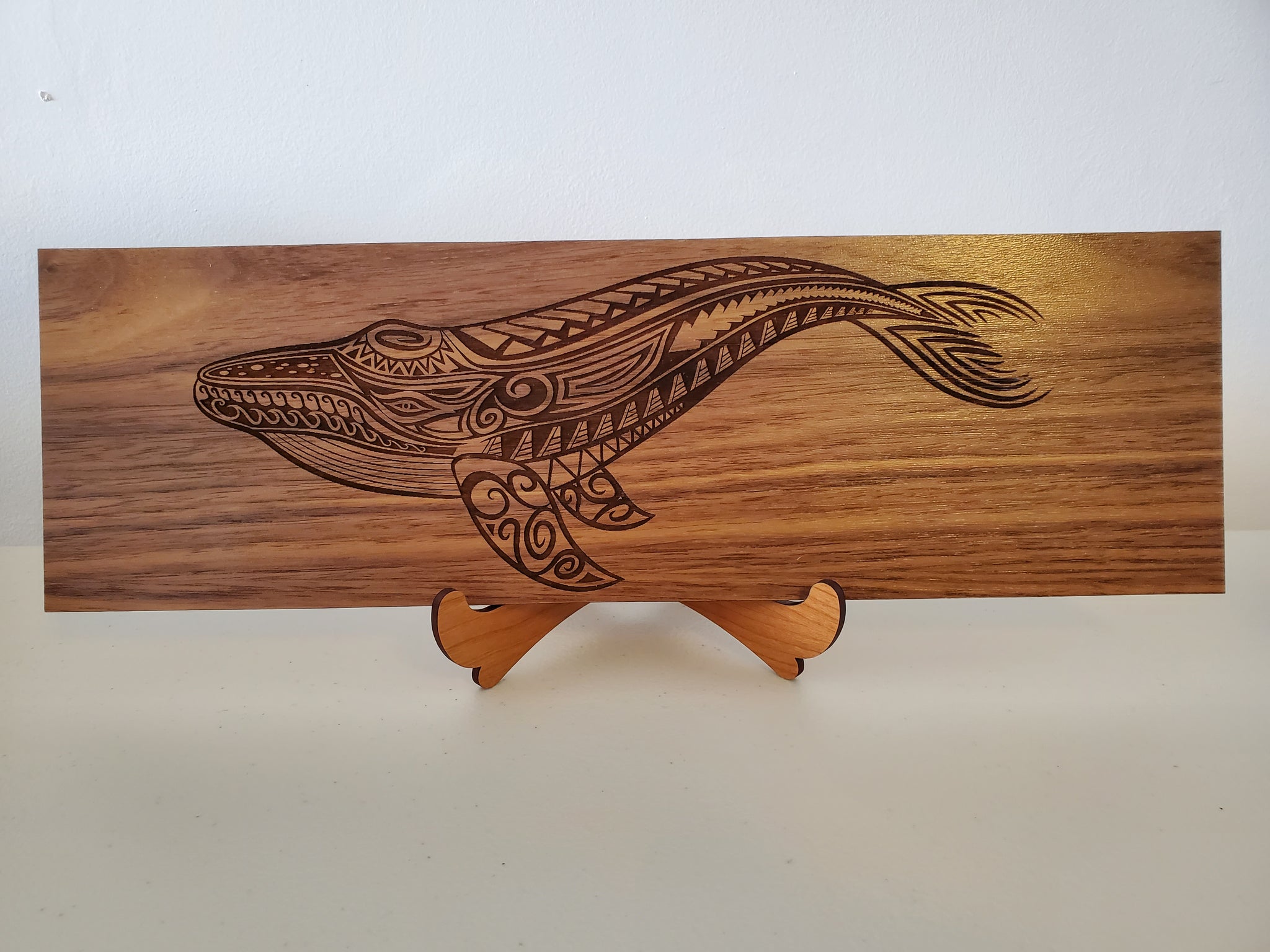 Tribal Humpback Whale Plaque