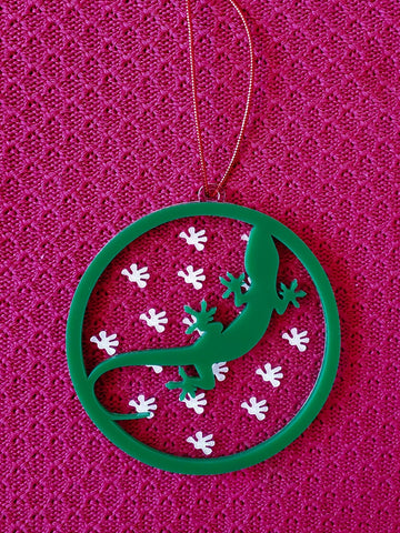 Gecko Christmas Ornament