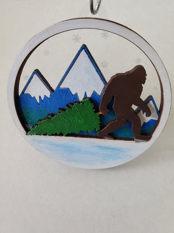 Yeti Christmas Tree Ornament