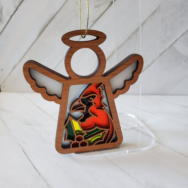 Angel Cardinal Ornament