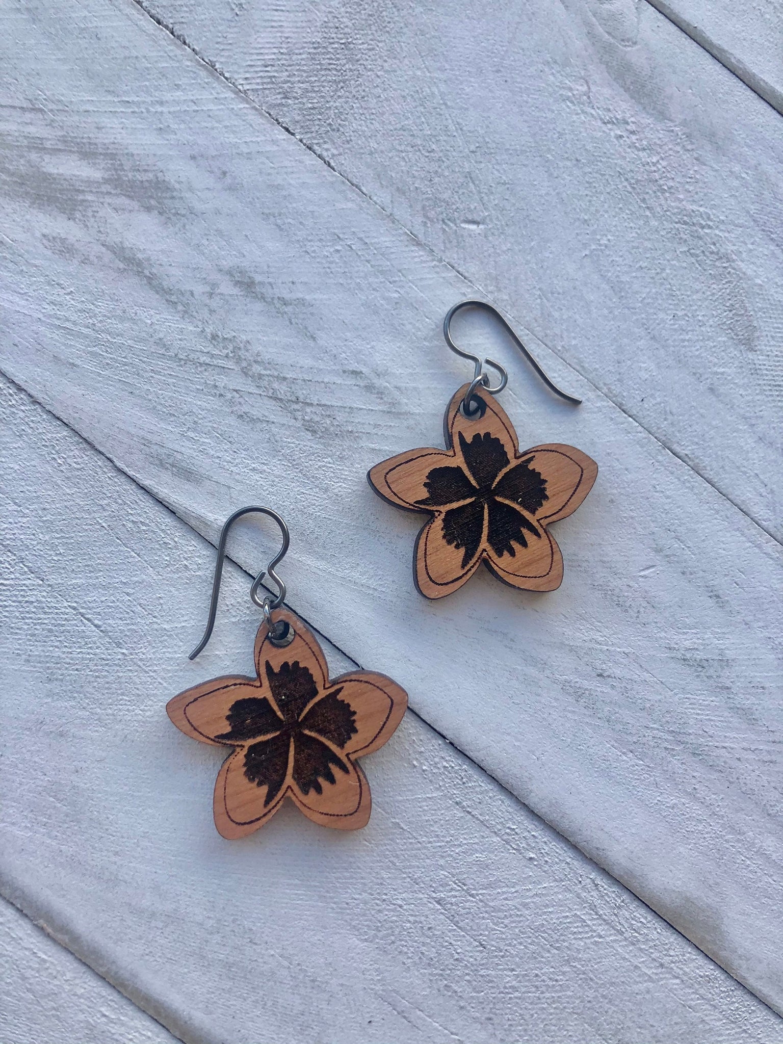 Plumeria Flower Earrings