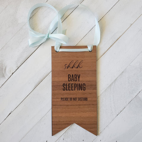 SHH Baby Sleeping Door Hanger