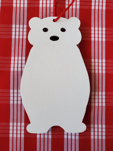 Polar Bear With Glasses Ornament