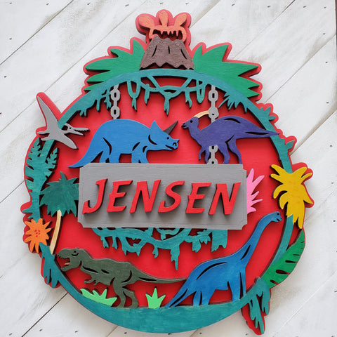 Dinosaur Personalized Sign