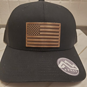 USA FLAG HAT Thin Blue Line