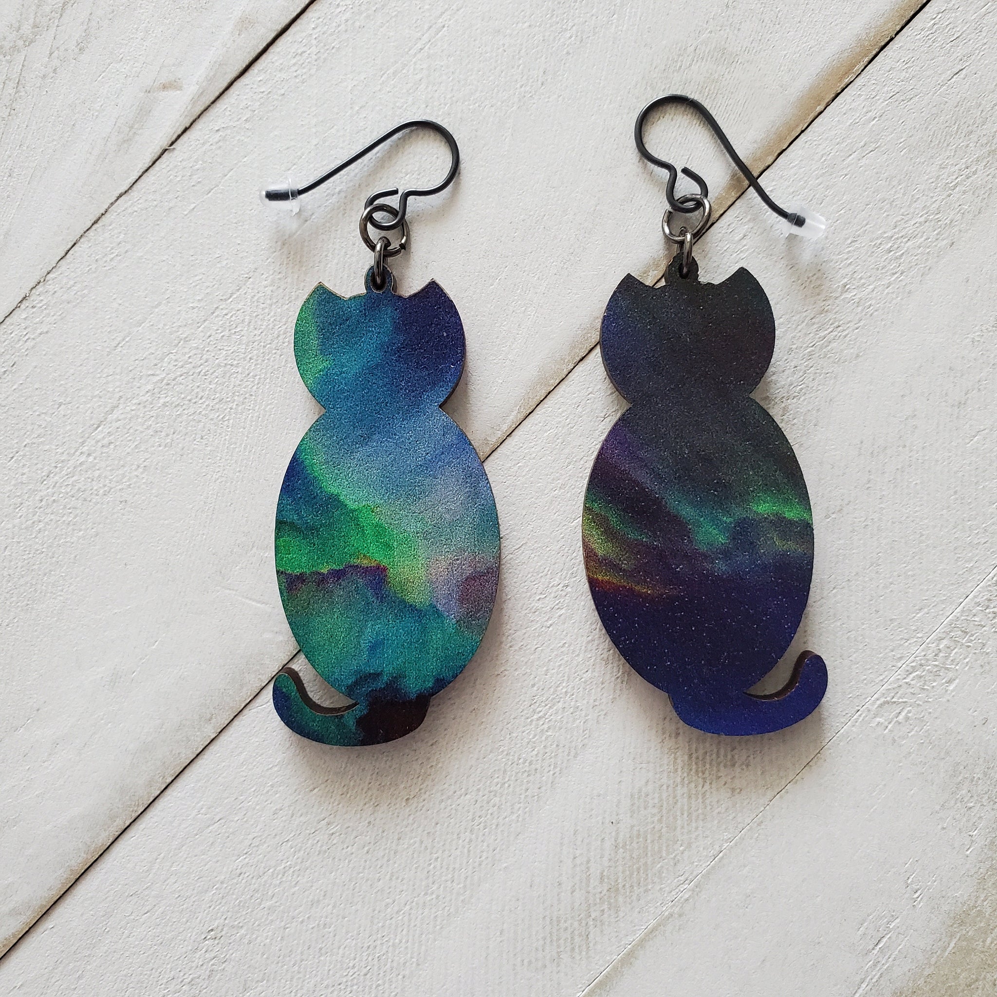 Galaxy Cat Earrings