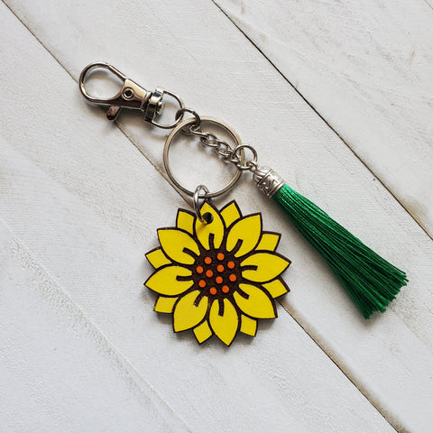 Sunflower Keychain