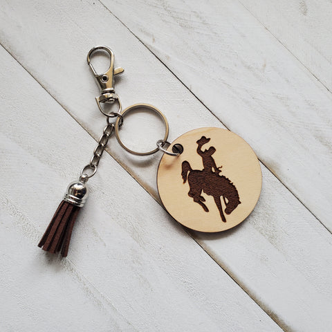 Bucking Bronco Keychain