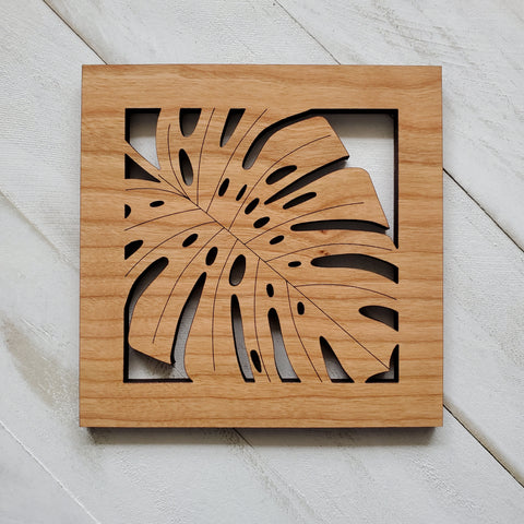 Monstera Leaf Coaster