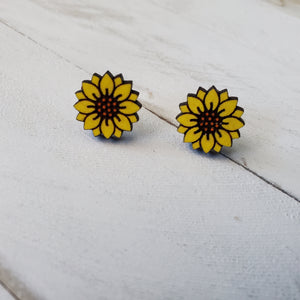 Sunflower Stud Earrings