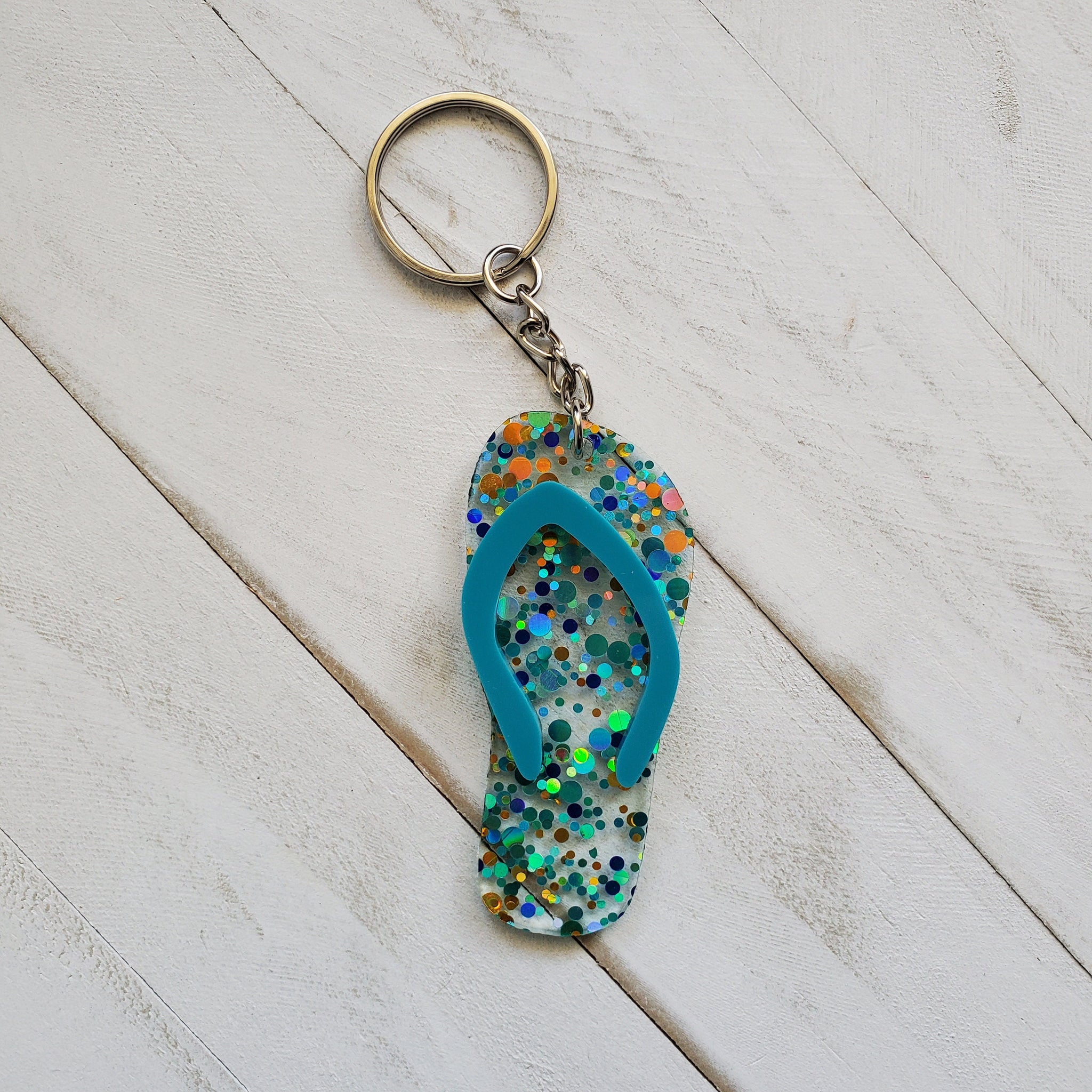 Confetti Flip-Flop (Slipper) Keychain