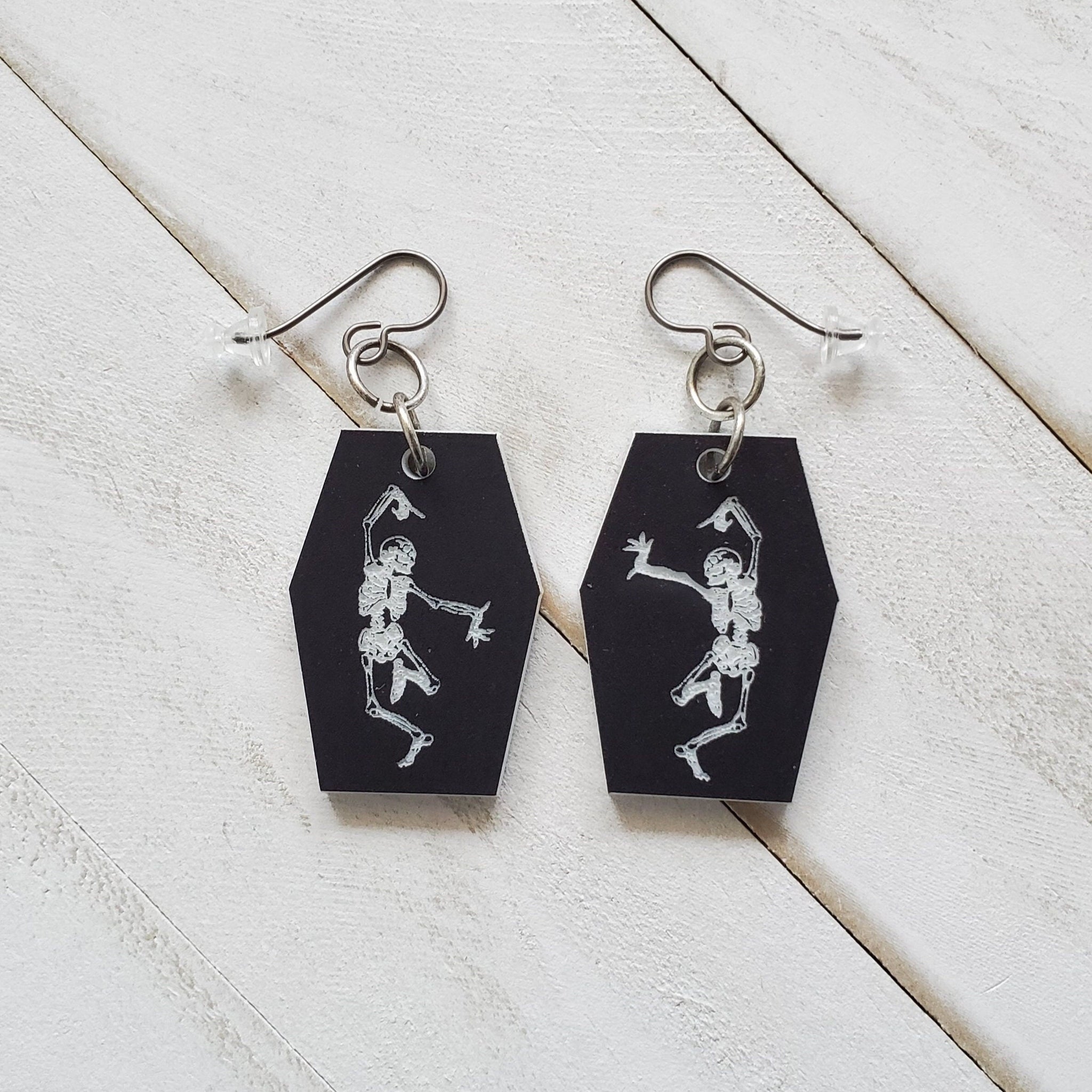 Dancing Skeleton Earrings