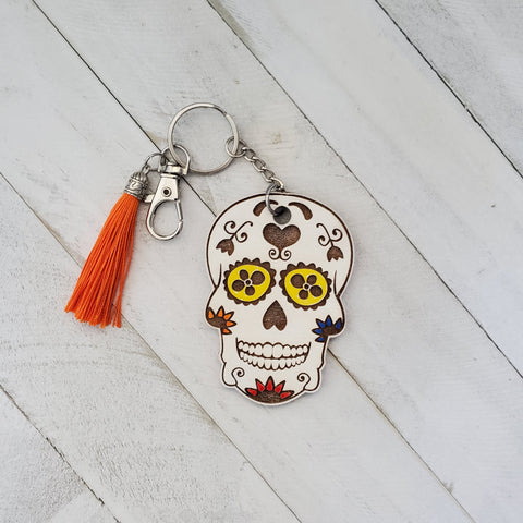 Sugar Skull Keychain