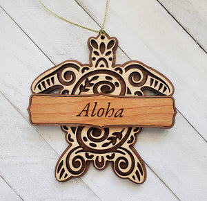 Aloha Turtle (Honu) Ornament