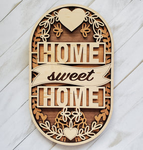 Home Sweet Home Oval Plaque